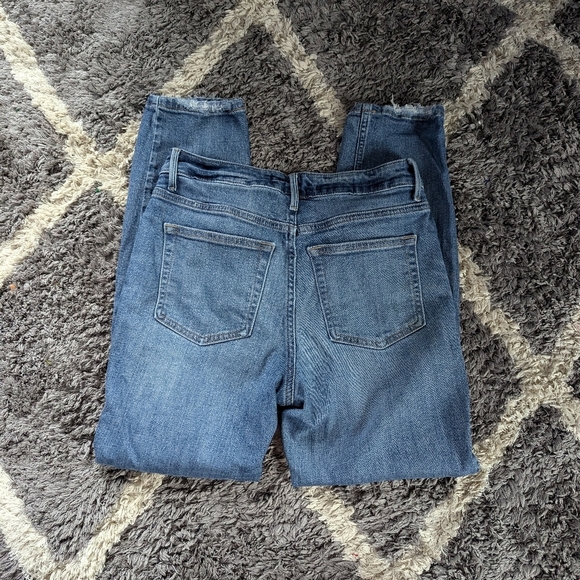 Maurices Distressed Knee Button Fly Denim Straight Leg Jean Size Women's 27 - Picture 7 of 8